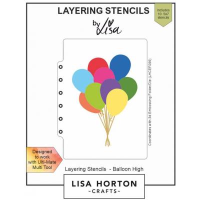 Lisa Horton Crafts Layering Stencils - Balloon High